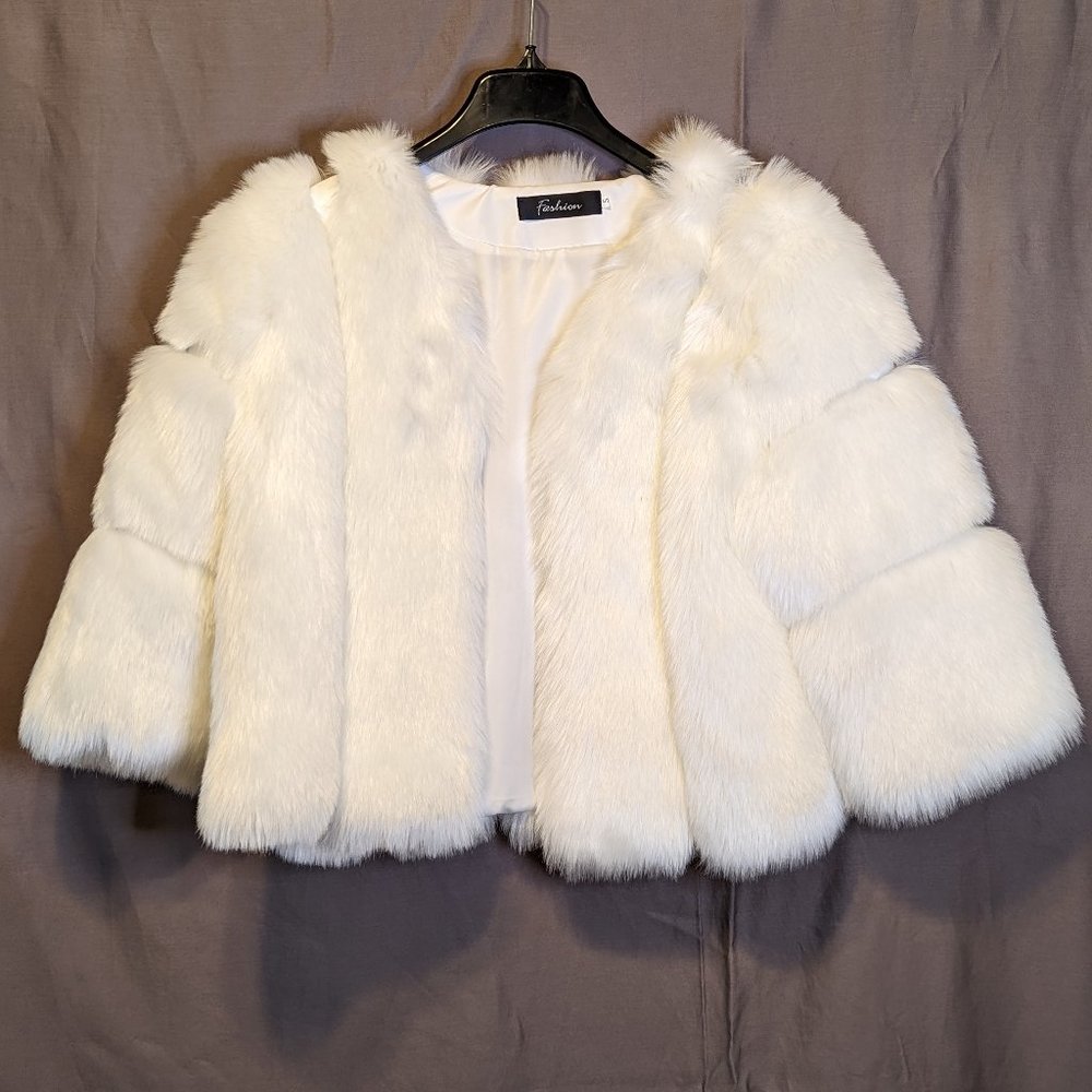Bridal White Faux Fur